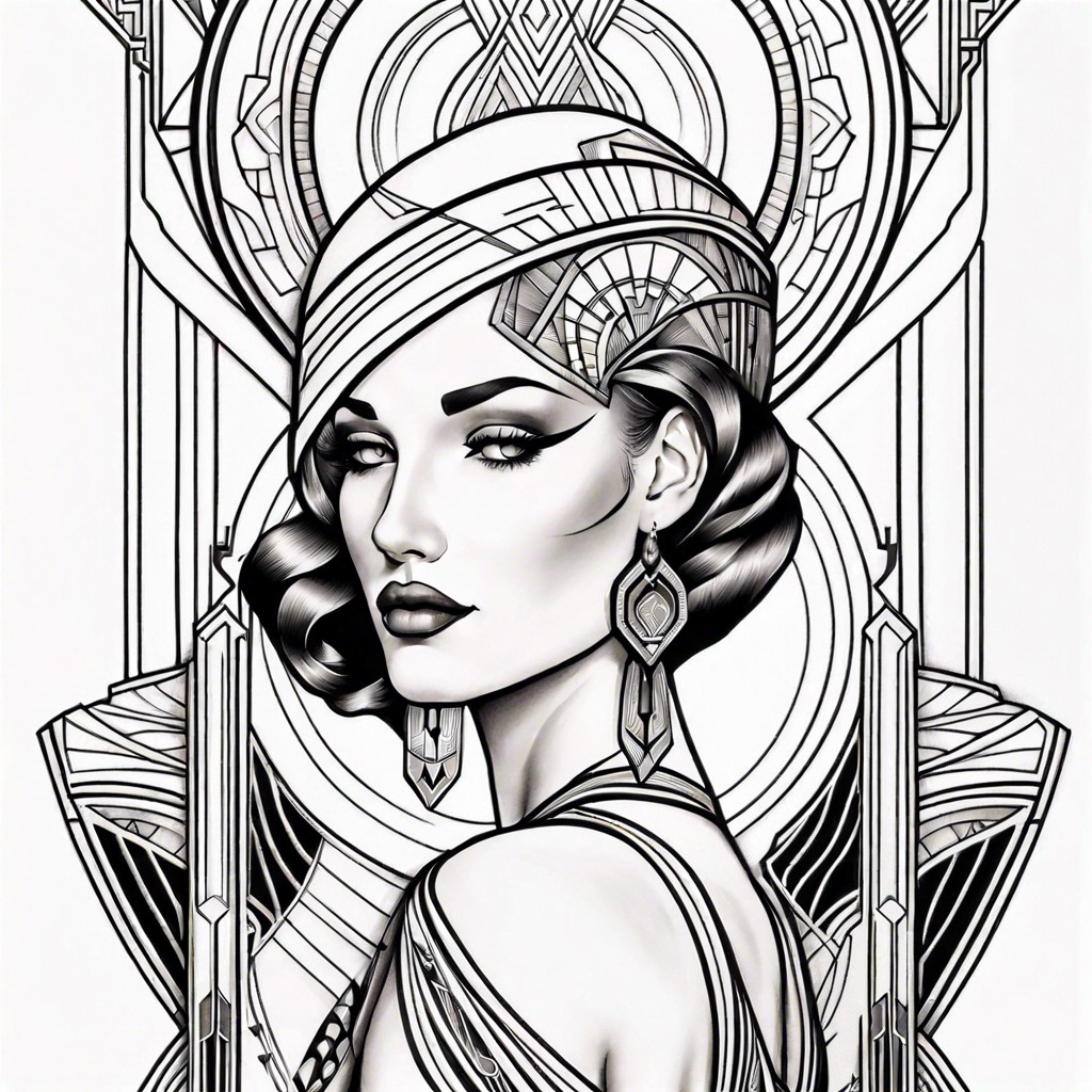 art deco lines