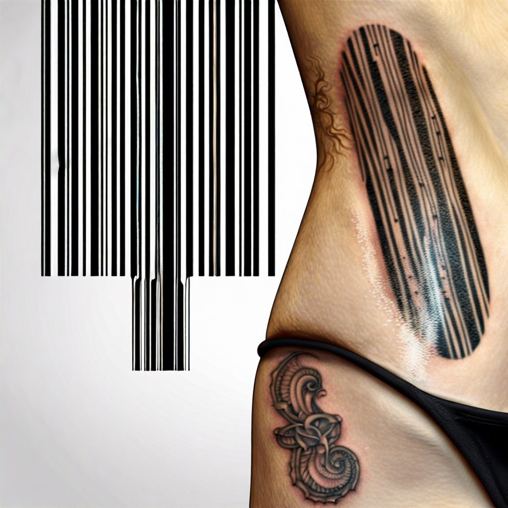 barcode design aligned with the scar