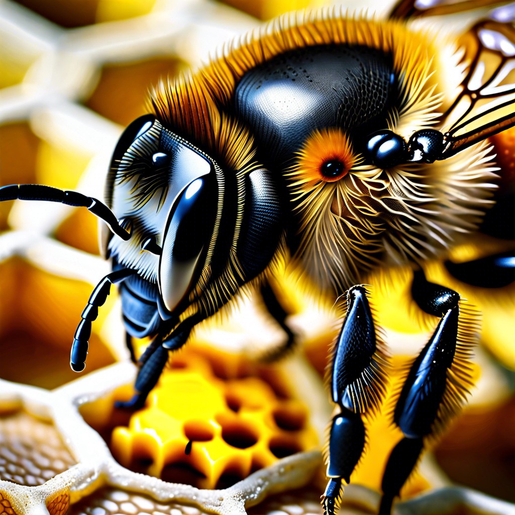 bees and honeycombs