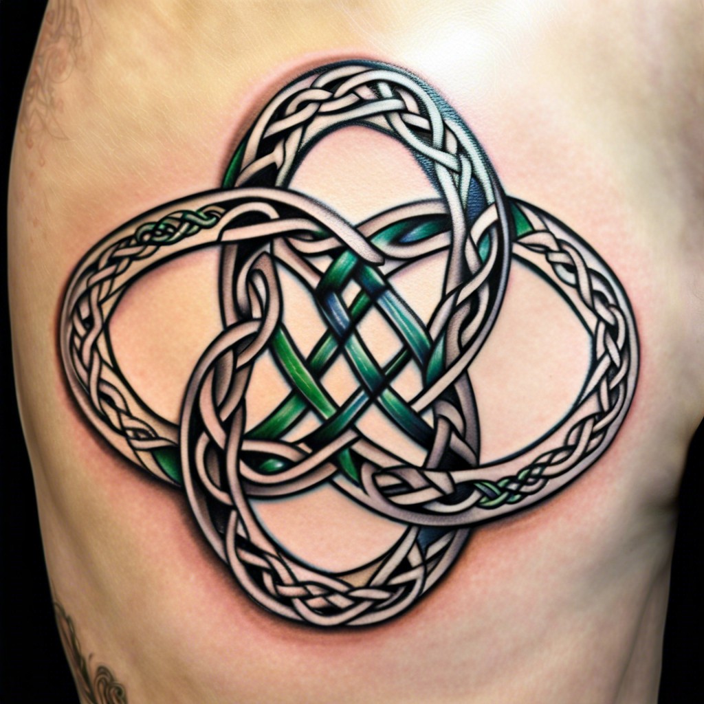 celtic knot morphing into an infinity symbol