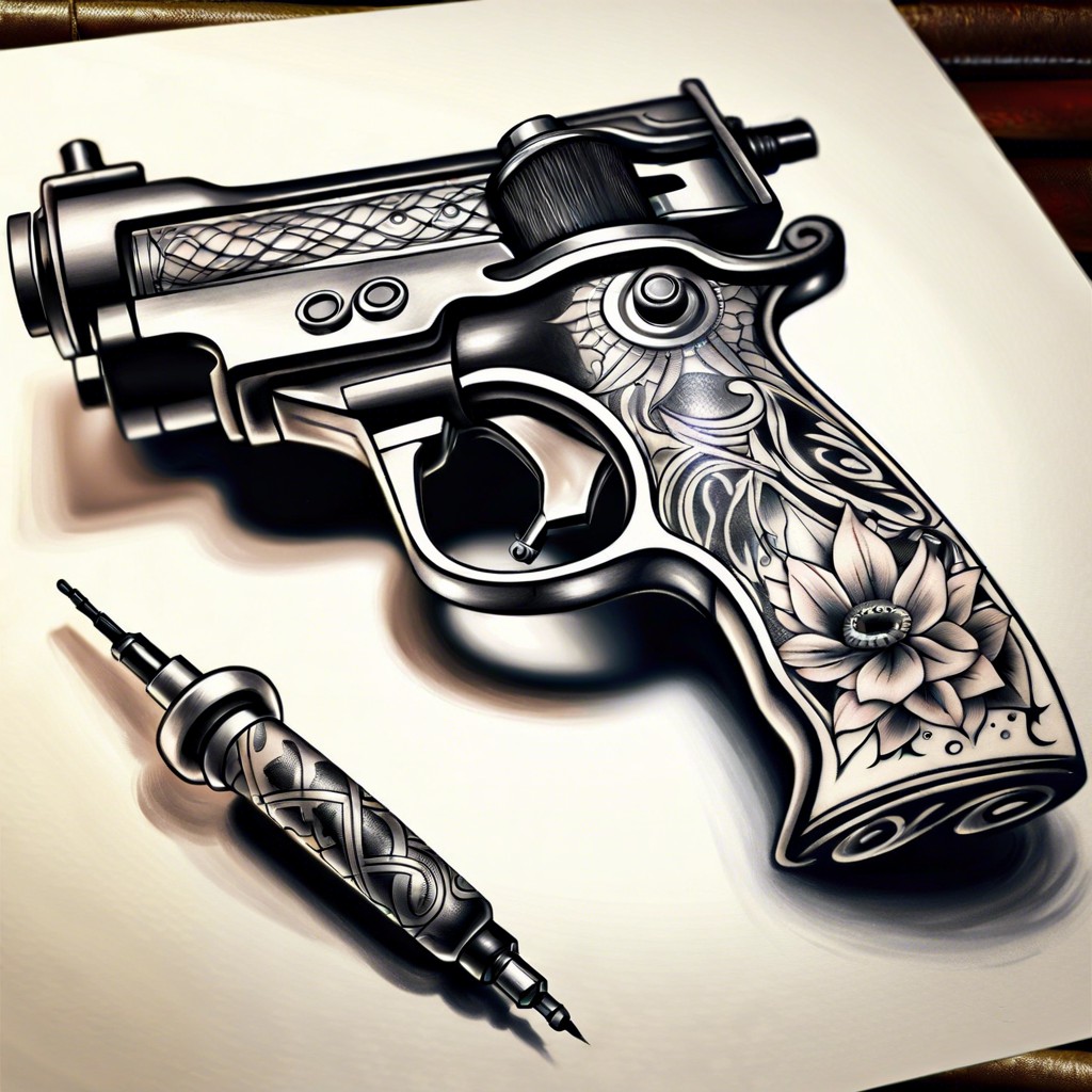 custom tattoo gun designs