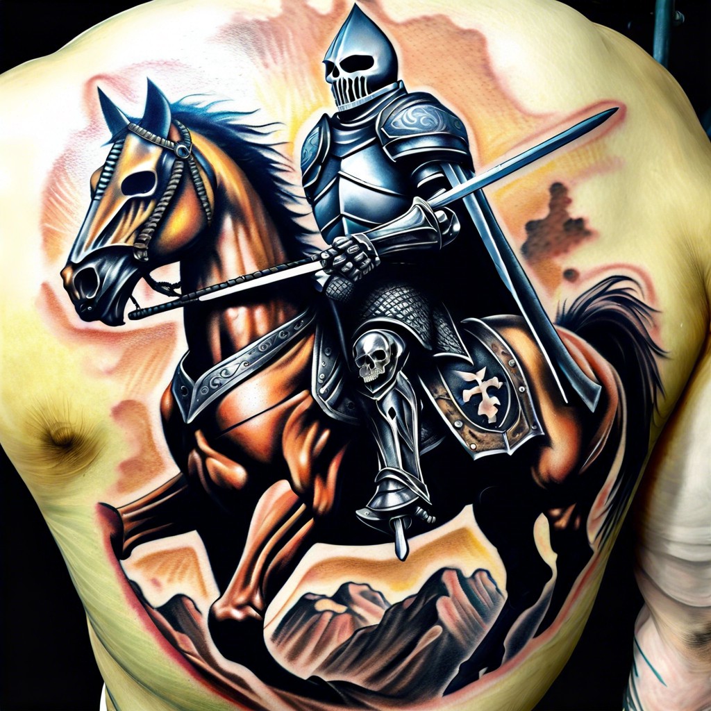 skull knight on horseback