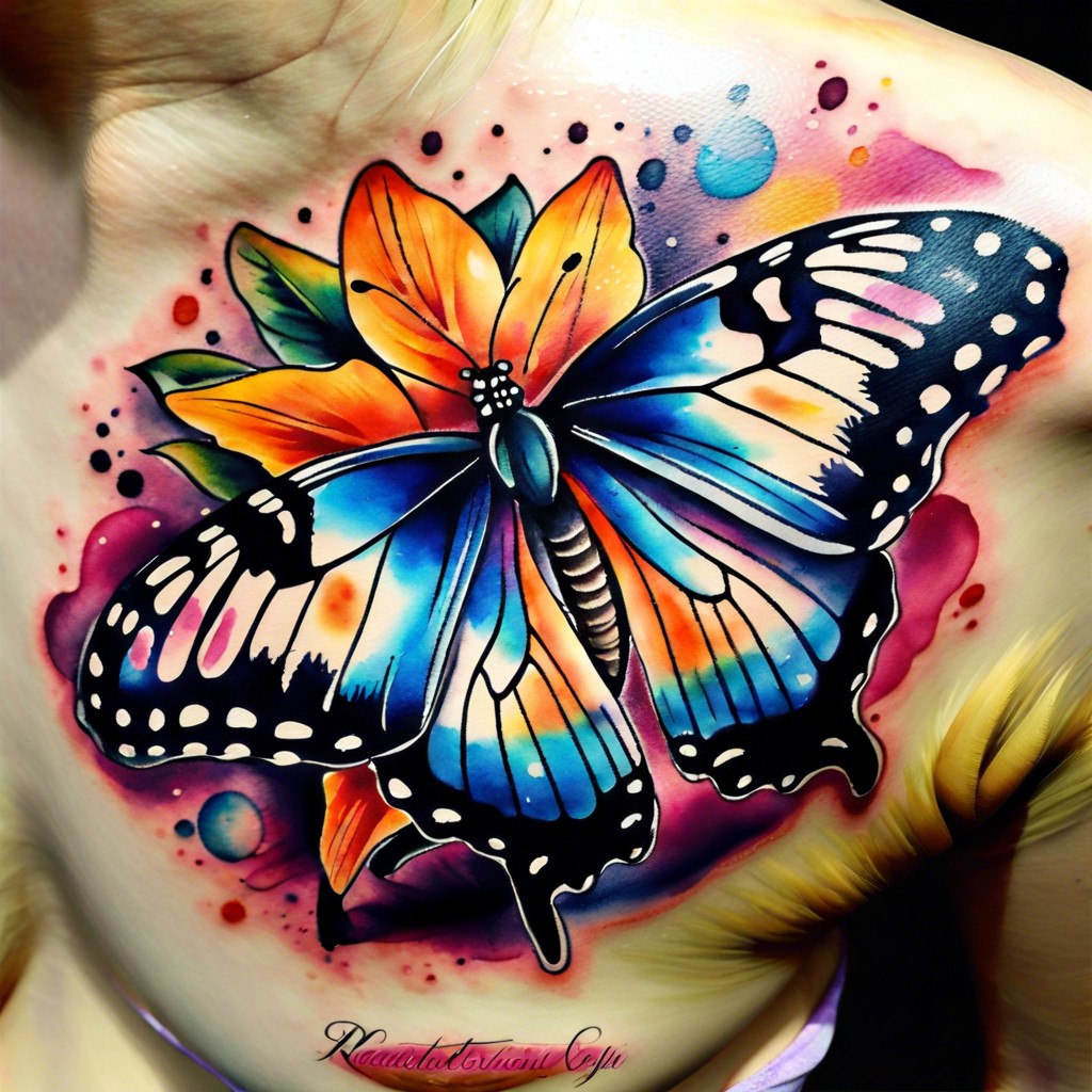 soft watercolor butterfly