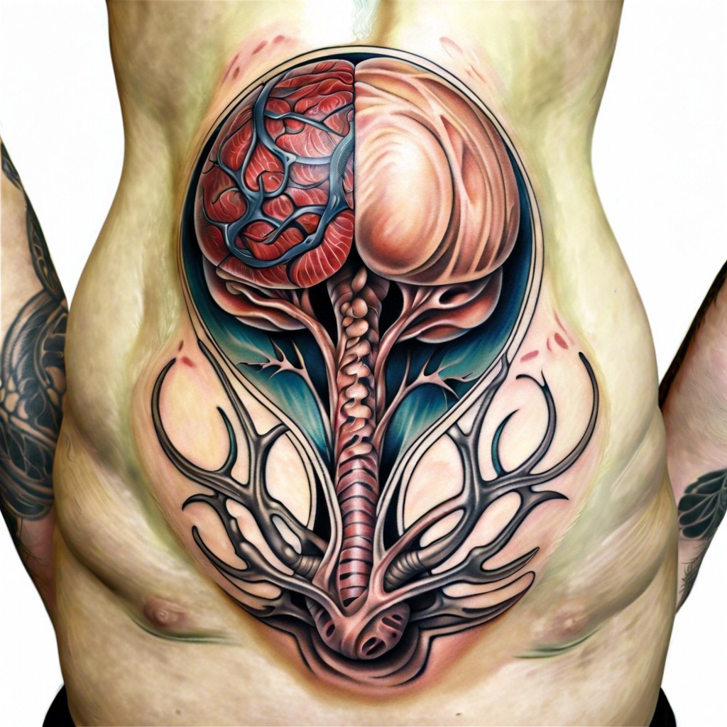 stylized anatomical womb