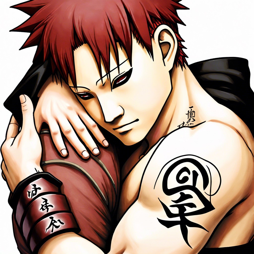 15 Striking Gaara Tattoo Ideas for Fans of the Sand Sibling