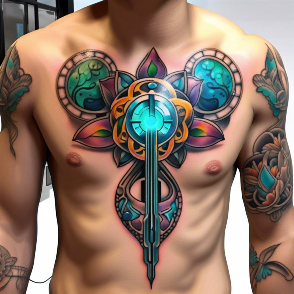 bio responsive tattoo that changes color based on health indicators