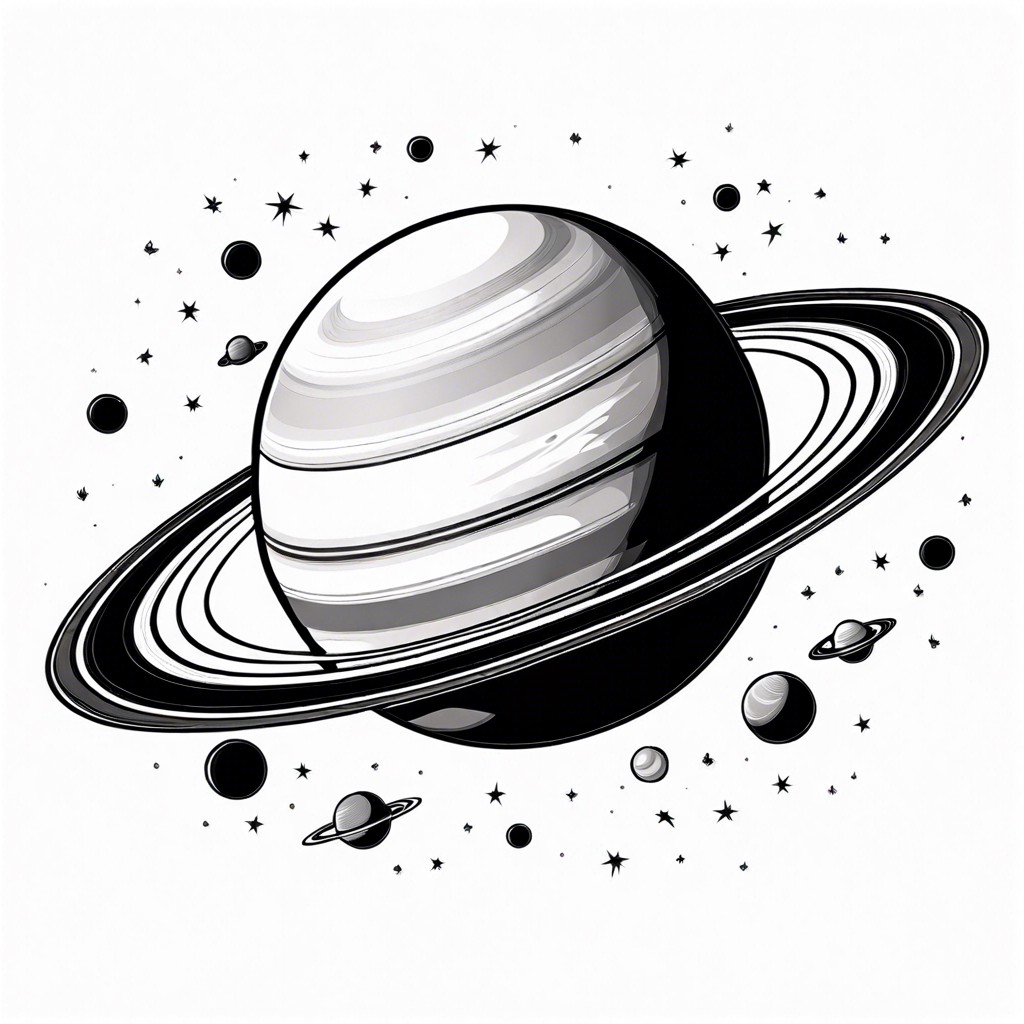 15 Saturn Tattoo Ideas for Galactic Inspiration